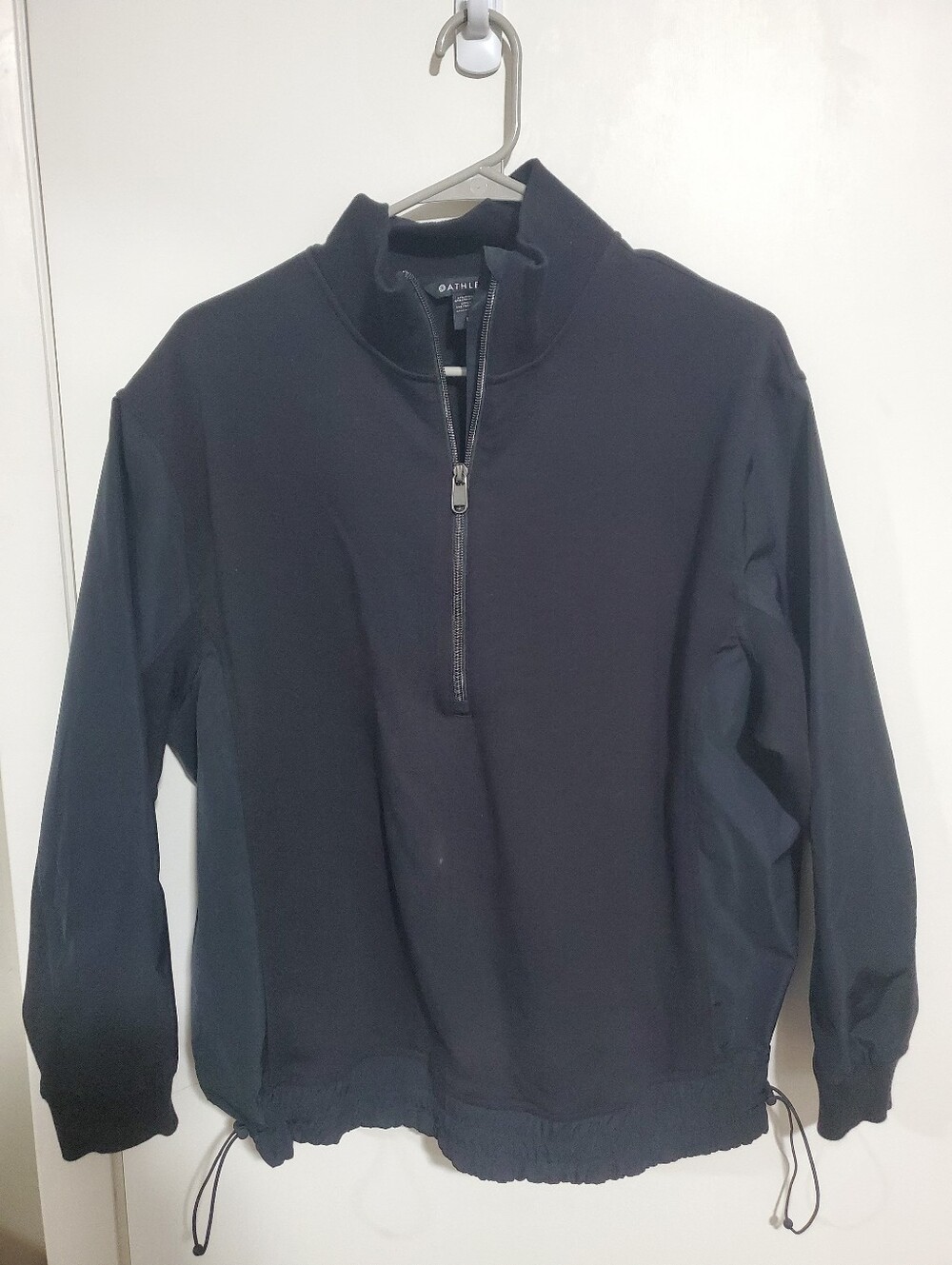 Athleta Black Half-Zip Pullover Size Medium